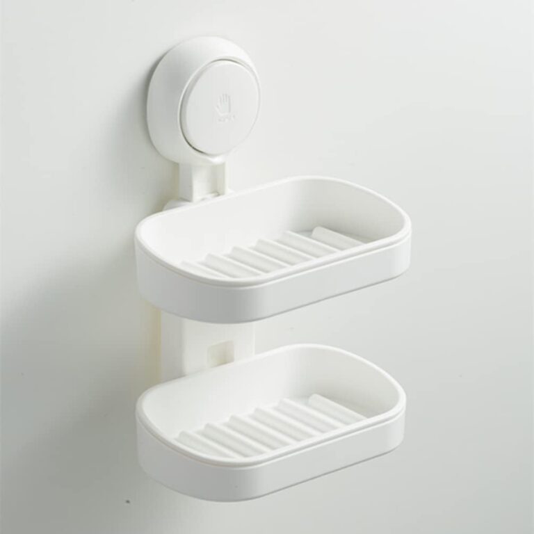 Double layer soap drain box