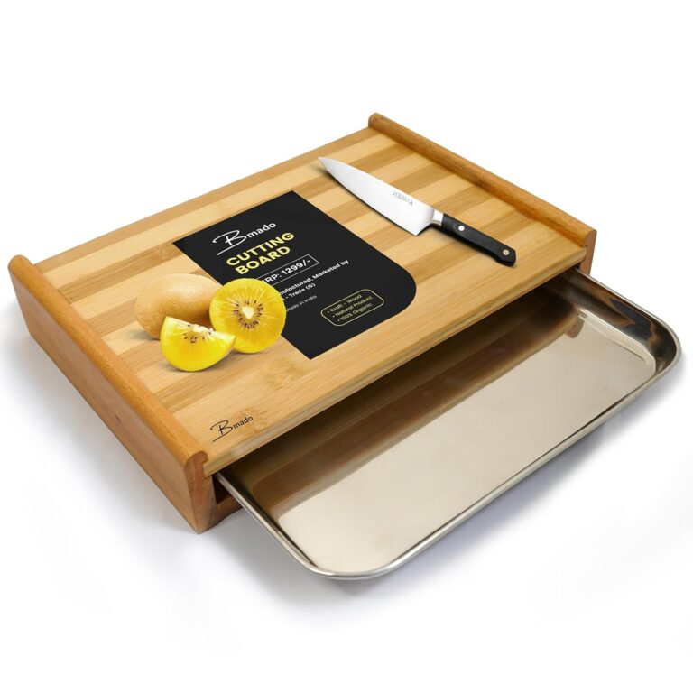 Cutting board with storage box